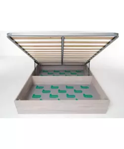 LETTO MATRIMONIALE CONTENITORE "BED BOX" OLMO NATURALE 160X190 CM